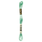green embroidery floss, DMC 966