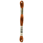 brown embroidery floss, DMC 975