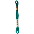 green embroidery floss, DMC 991