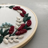 Kensington in Crimson Floral Embroidery Kit
