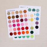 Wool Blend Felt Swatch Chart