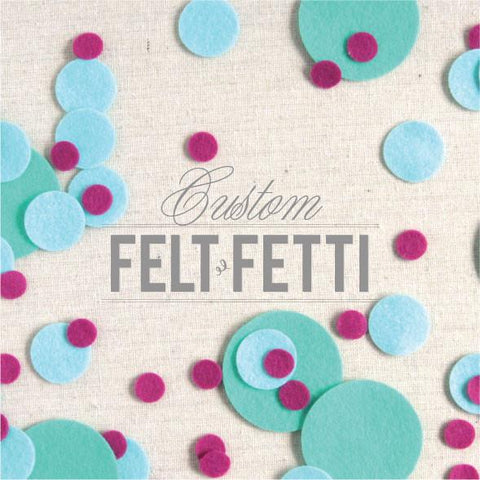 Felt-fetti Circles, die cut shapes – Benzie Design