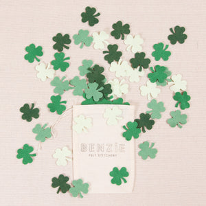 Felt-fetti Shamrocks, die cut shapes