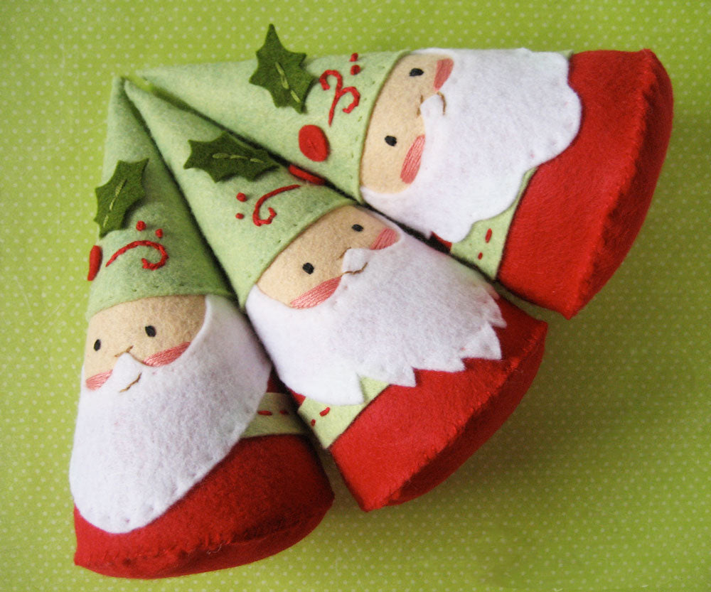 Gnome + Santa Doll Felt Pattern