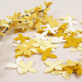 Felt-fetti Forsythia, die cut shapes