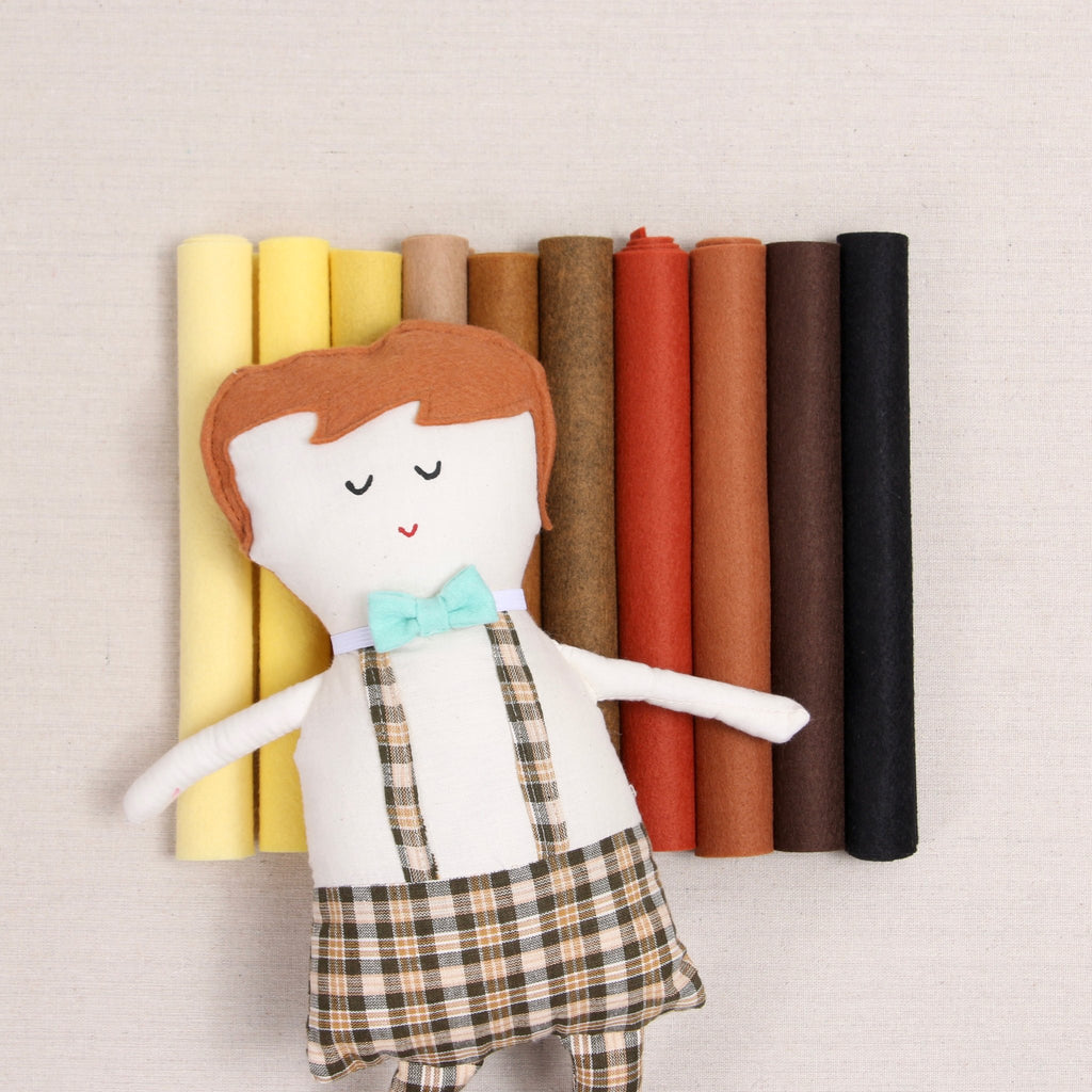 Brown Wool Blend Felt