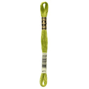 DMC Embroidery Floss, Green Palette - 471 / Fern / Willow