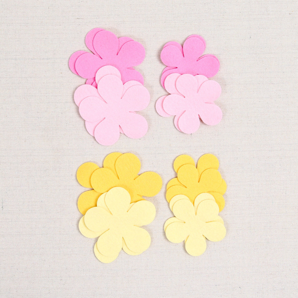 Felt-fetti Classic Blossoms, die cut shapes