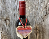 Ombre Heart -DIY Stitched Charm Kit