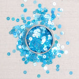 Iridescent Sequins or Beads: Aquamarine