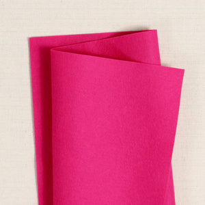 Cerise Pure Wool Felt