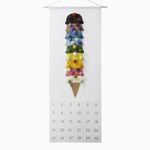 sugar house shop, countdown calendar, ice cream felt craft