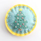 Classic Christmas Felt Ornaments, Wild Olive