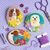 Golden Retriever Felt Craft Brooch Kit