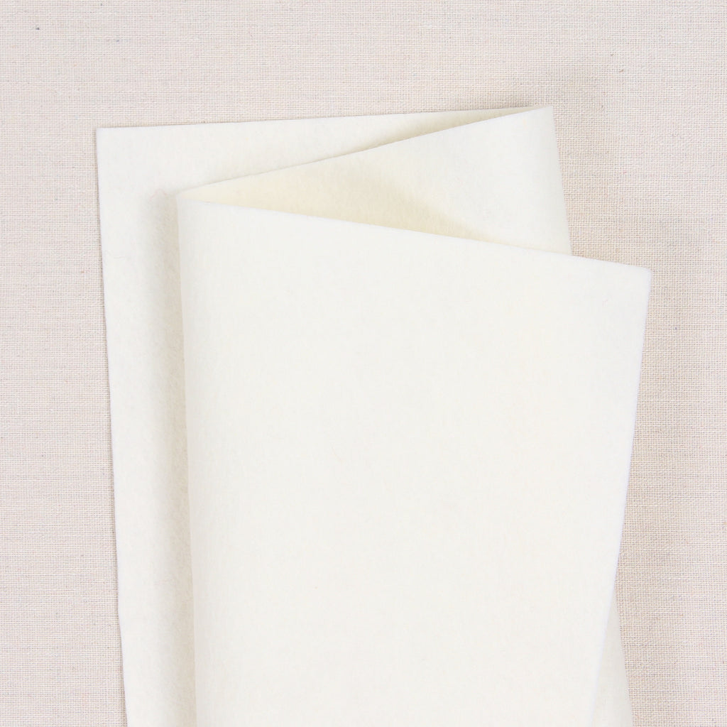 Bellwether Ecru Pure Wool Felt