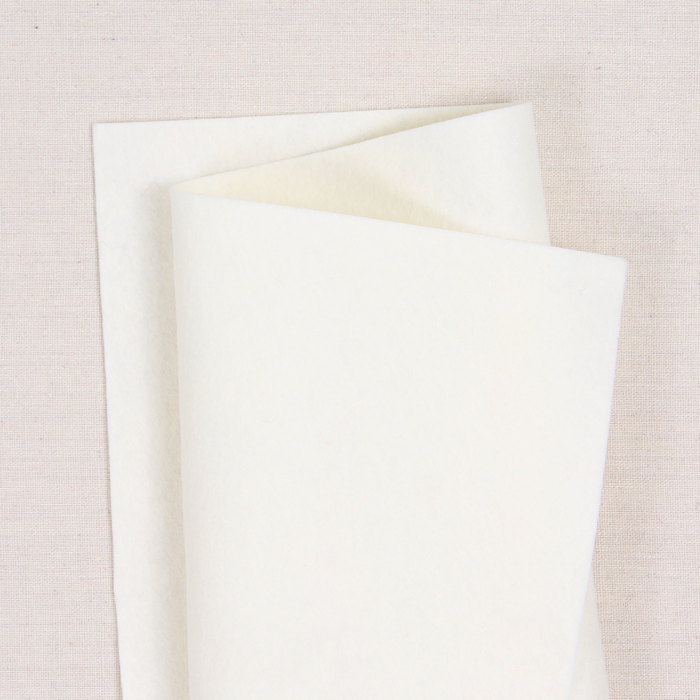 Bellwether Ecru Pure Wool Felt
