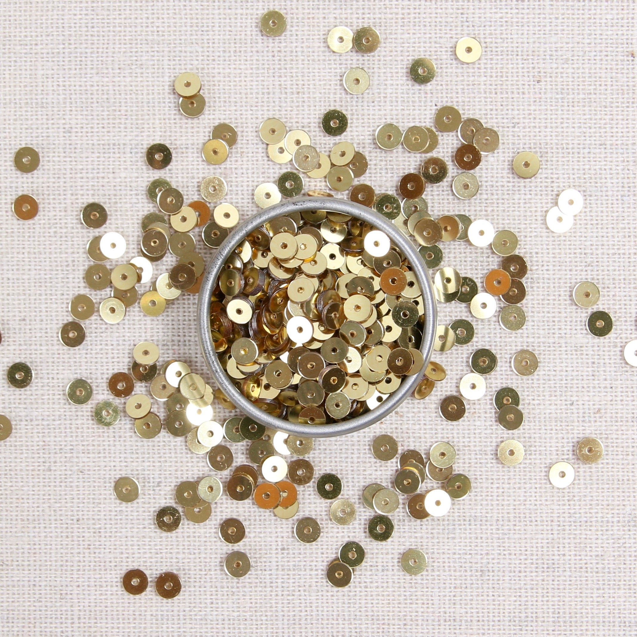 gold sequins, metallic gold sequins