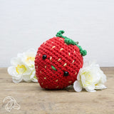 Strawberry Pendant, Crochet Kit
