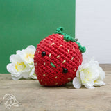 Strawberry Pendant, Crochet Kit