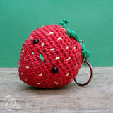 Strawberry Pendant, Crochet Kit