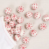 Scandinavian Stitched Poms, White