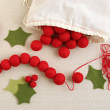 Red Felt Balls