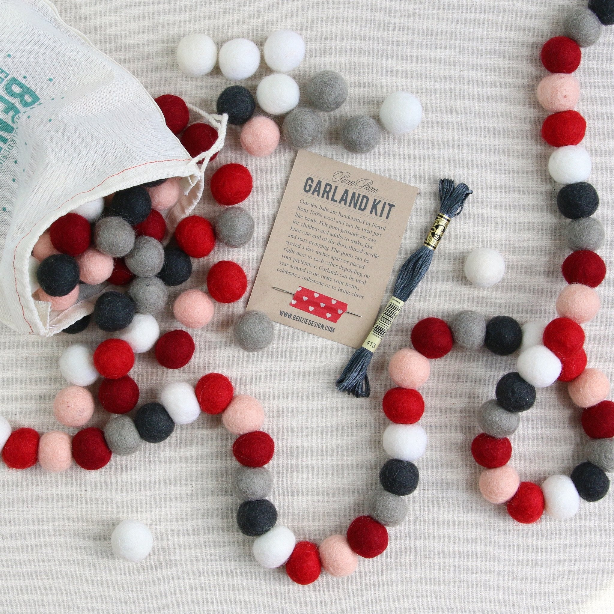 Red Felt Balls