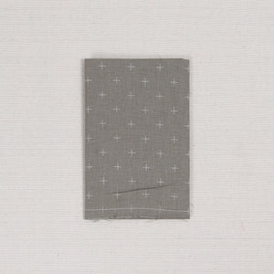 Sashiko Fabric, Kasuri Crosses in Greige