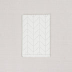 Sashiko Fabric, Herringbone in Ecru