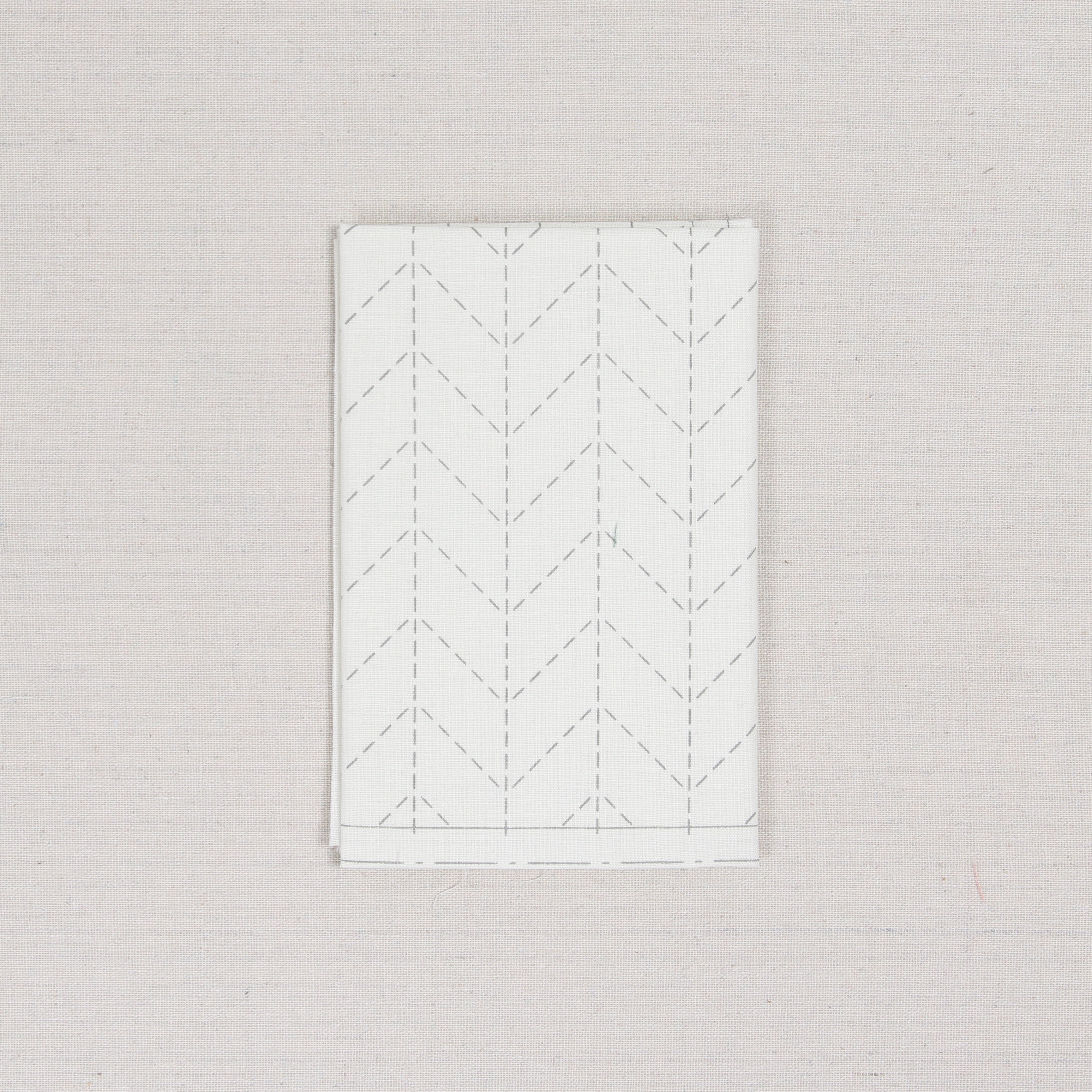 Sashiko Fabric, Herringbone in Ecru
