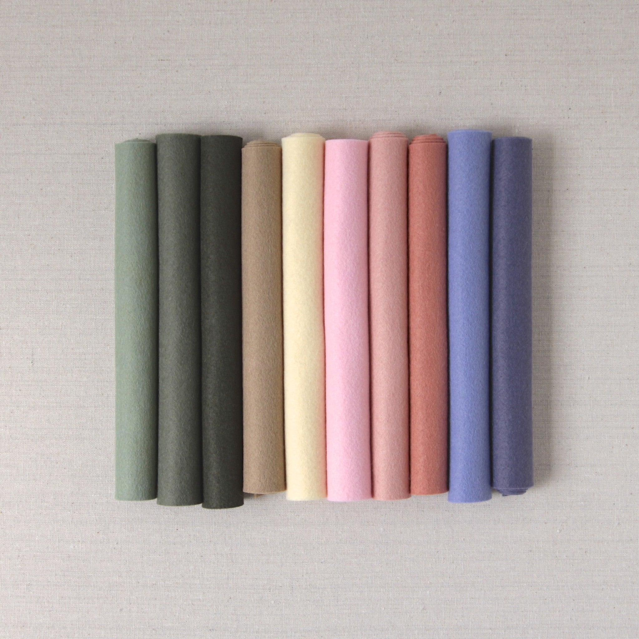 Olive Wool Blend Felt