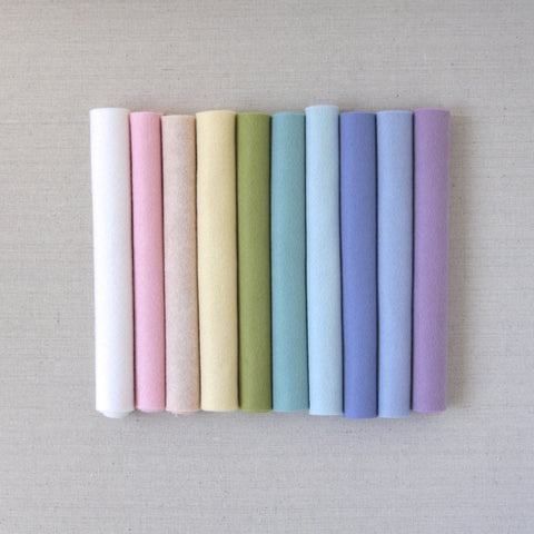 Wool Felt Roll - 100% Wool Felt in Color WHITE - 5 X 36 Wool Felt Roll -  White Wool Felt