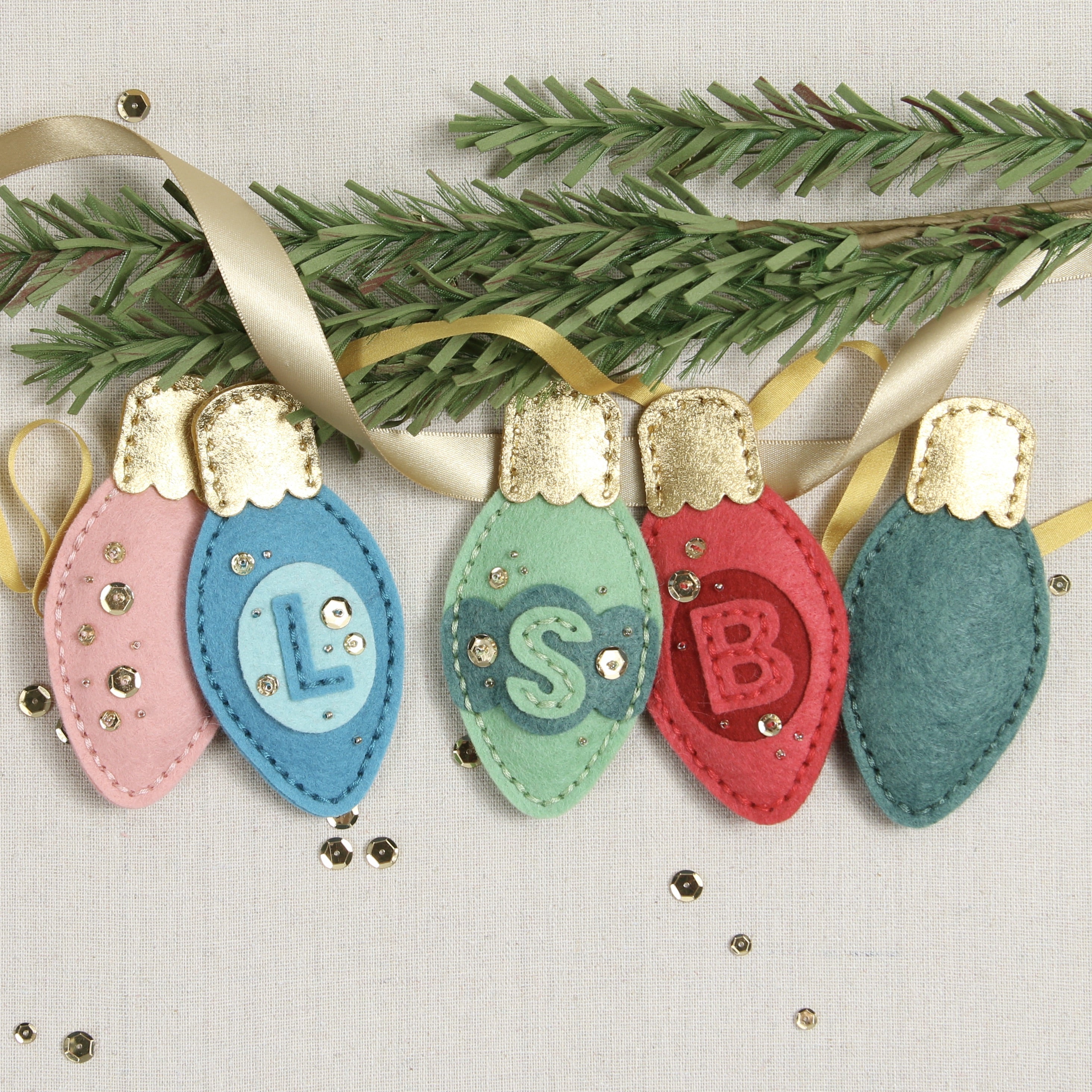 Classic Christmas Lights, Deep Etch Die