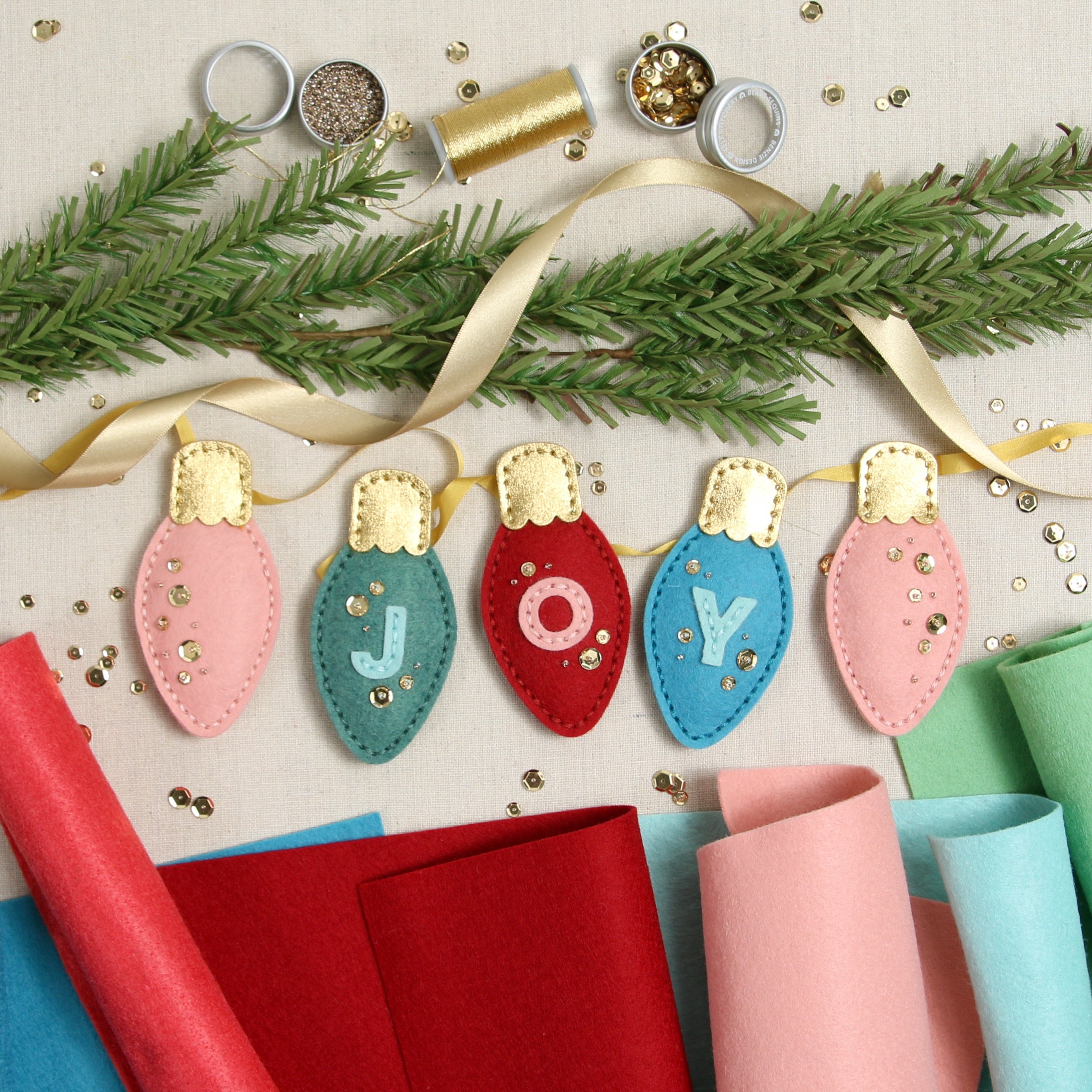 Classic Christmas Lights, Deep Etch Die
