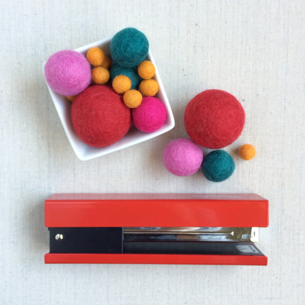 Red Felt Balls