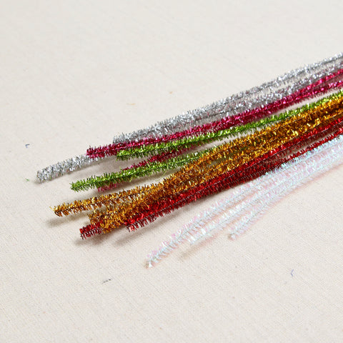 Pipe Cleaner Stems: Tinsel Gold (100)