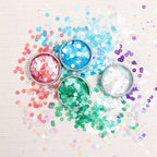 Iridescent Sequins or Beads: Rainbow Iridescent + Moonstone