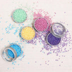 Metallic Sequins or Beads: White