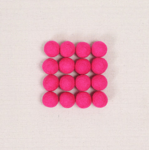 Pink Felt Balls