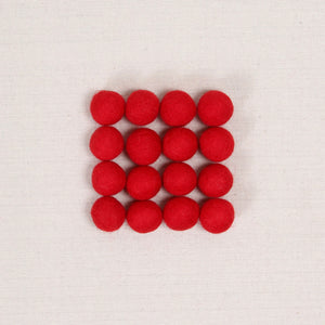 Red Felt Balls