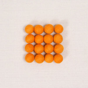 Tangerine Felt Balls