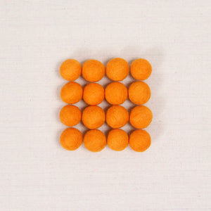 Tangerine Felt Balls