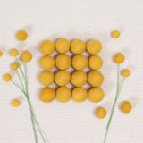 Mustard Felt Balls