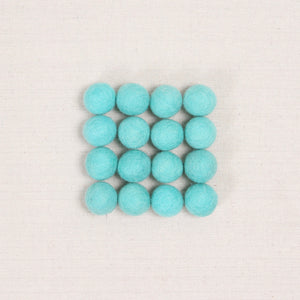 Aqua Felt Balls