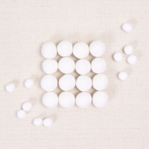 White Felt Balls