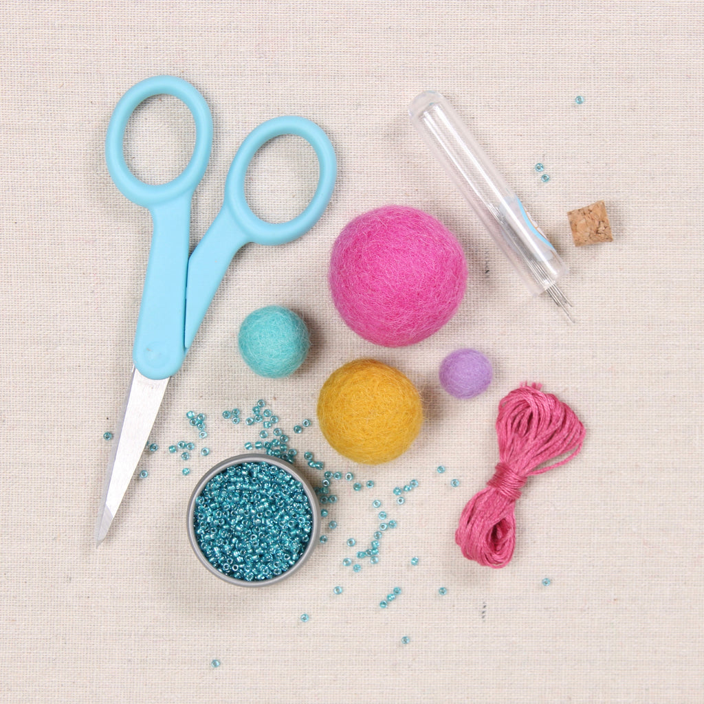 Aqua Felt Balls