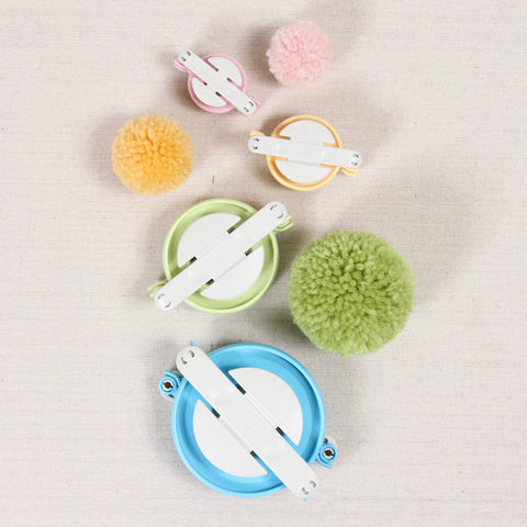 4-Size Pom Pom Maker Set - Plastic Fluff Ball Weaver & Needle Kit For Creative Crafting Tika 4-Size Pom Pom Maker Set - Plastic Fluff Ball Weaver & Needle Kit For Creative Crafting Tika