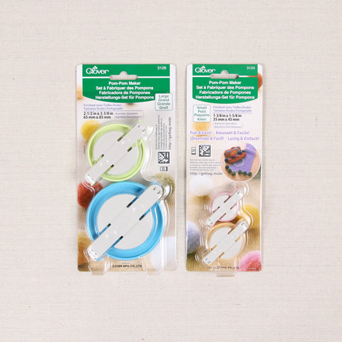 Clover Pom-Pom Maker, S - 2 pack