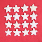 Felt Stars in White
