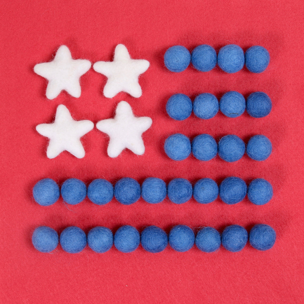 Felt Stars in Midnight